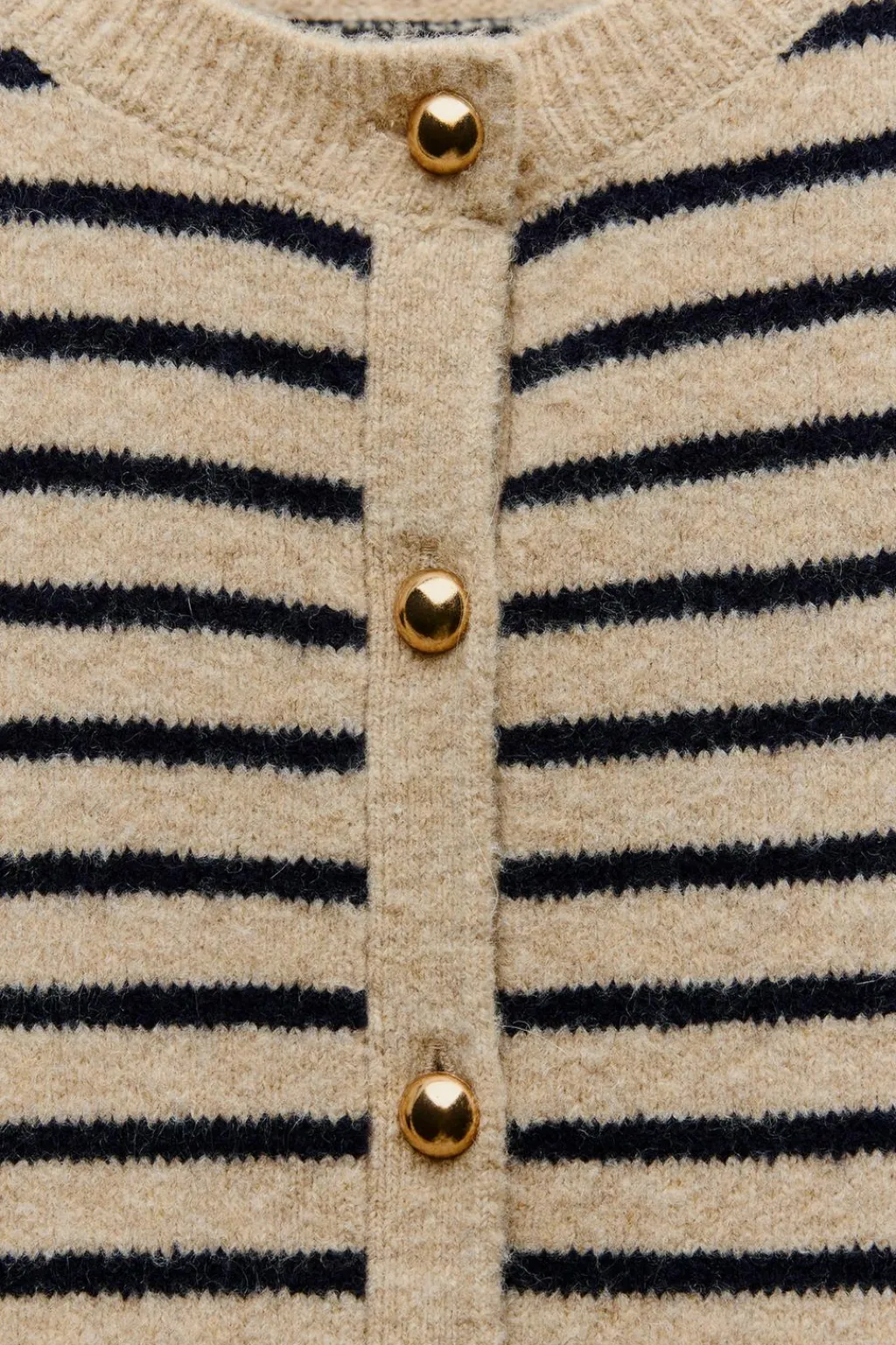 Clearance CHAQUETA PUNTO RAYAS Mujer Cárdigan / Jerséis|Punto