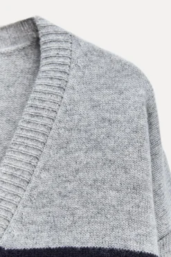 Best CHAQUETA PUNTO RAYAS 100% LANA Mujer Cárdigan / Jerséis|Punto