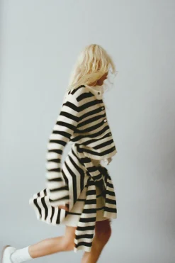 Niños ZARA 6 - 14 Años·Punto<CHAQUETA PUNTO RAYAS BOTONES