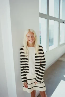 Niños ZARA 6 - 14 Años·Punto<CHAQUETA PUNTO RAYAS BOTONES
