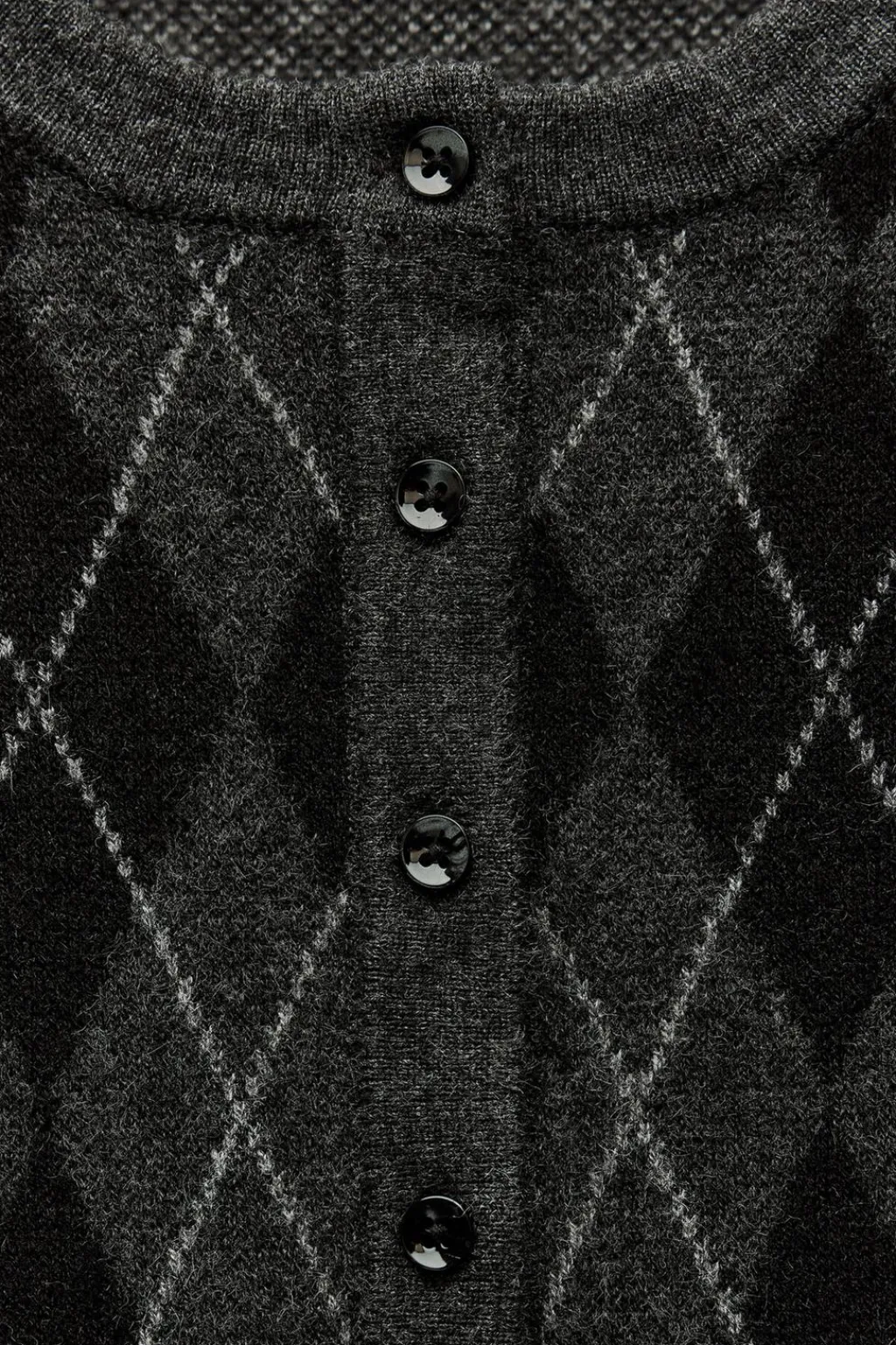 Fashion CHAQUETA PUNTO ROMBOS CINTURÓN Mujer Cárdigan / Jerséis|Punto