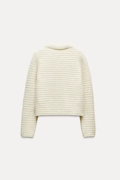 Hot CHAQUETA PUNTO SOLAPAS Mujer Cárdigan / Jerséis|Punto