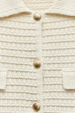 Hot CHAQUETA PUNTO SOLAPAS Mujer Cárdigan / Jerséis|Punto