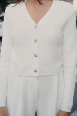 Online CHAQUETA PUNTO TACTO SUAVE Mujer Cárdigan / Jerséis|Punto