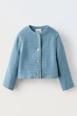 Niños ZARA 6 - 14 Años·Abrigos<CHAQUETA TEXTURA BOTONES