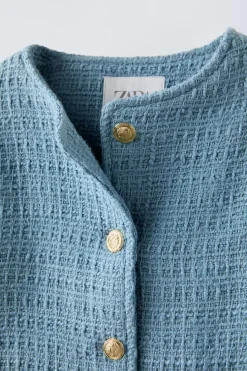 Niños ZARA 6 - 14 Años·Abrigos<CHAQUETA TEXTURA BOTONES