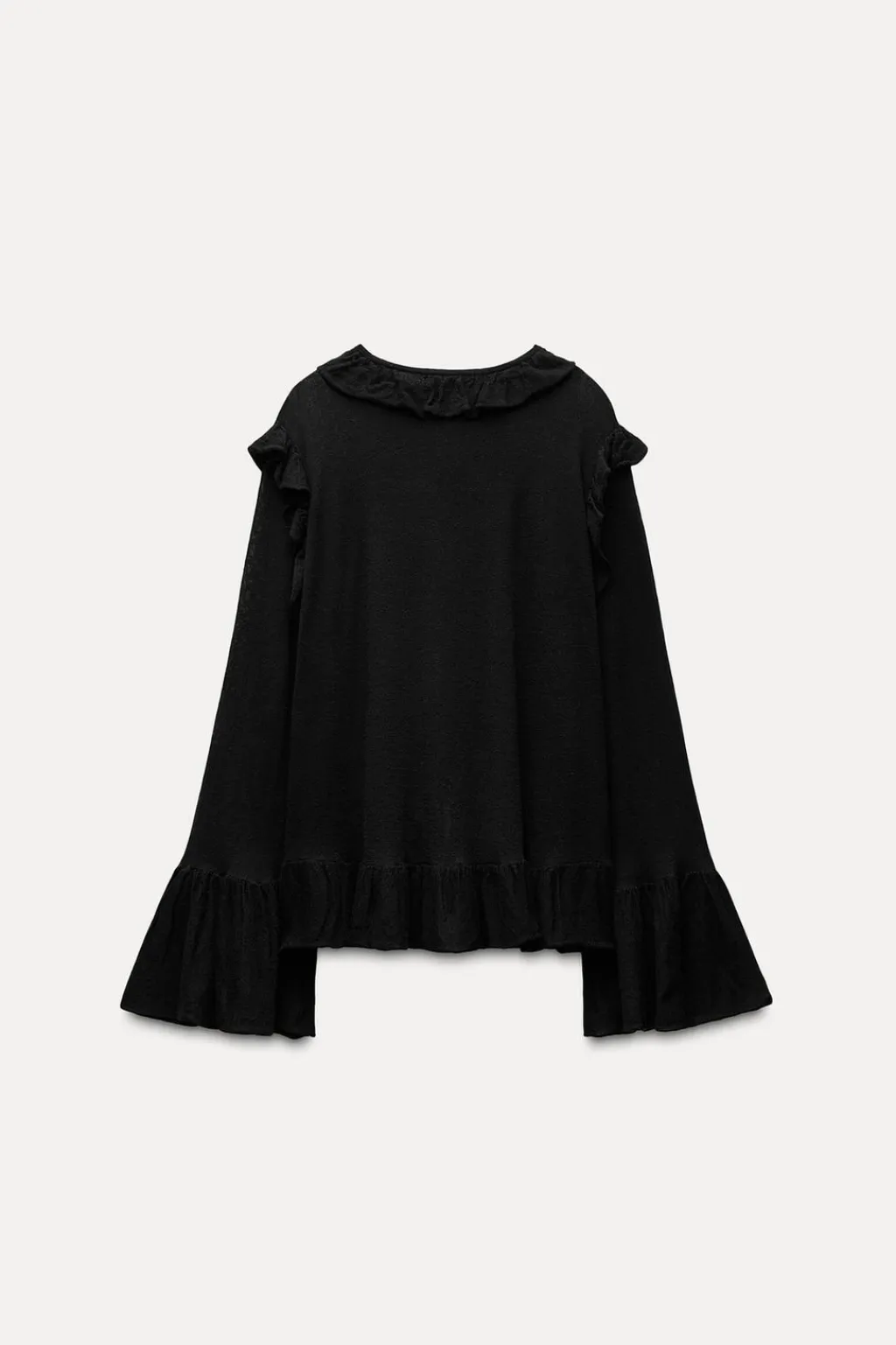 New CHAQUETA VOLANTES 100% LANA Mujer Cárdigan / Jerséis|Punto