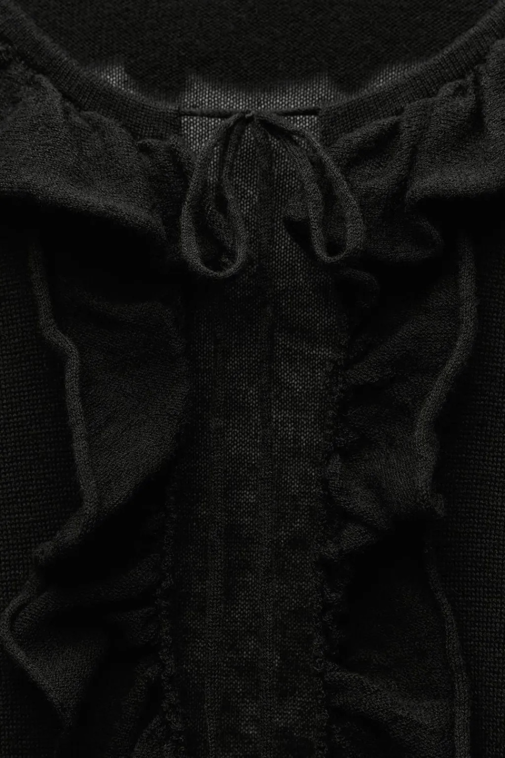 New CHAQUETA VOLANTES 100% LANA Mujer Cárdigan / Jerséis|Punto