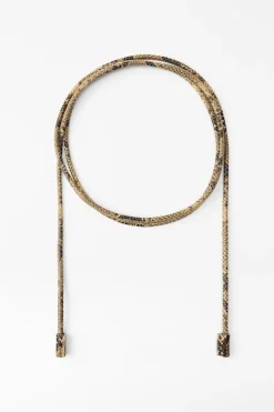 Sale CINTURÓN CIRCULAR PIEL ESTAMPADO ANIMAL Mujer Accesorios / Bisuteria