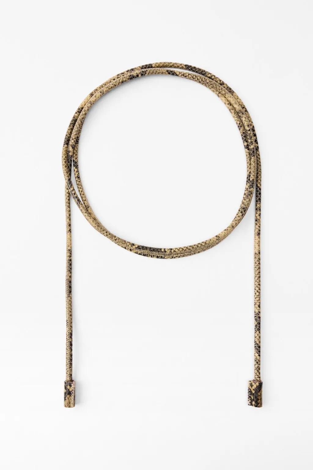 Sale CINTURÓN CIRCULAR PIEL ESTAMPADO ANIMAL Mujer Accesorios / Bisuteria