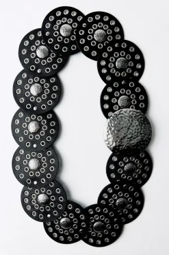 Clearance CINTURÓN CÍRCULOS PIEL TACHAS Mujer Accesorios / Bisuteria