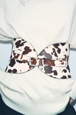 Outlet CINTURÓN FAJÍN ESTAMPADO ANIMAL Mujer Accesorios / Bisuteria