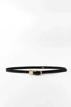 Hot CINTURÓN FINO HEBILLA RECTANGULAR Mujer Accesorios / Bisuteria