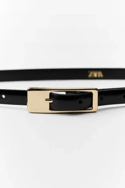 Hot CINTURÓN FINO HEBILLA RECTANGULAR Mujer Accesorios / Bisuteria