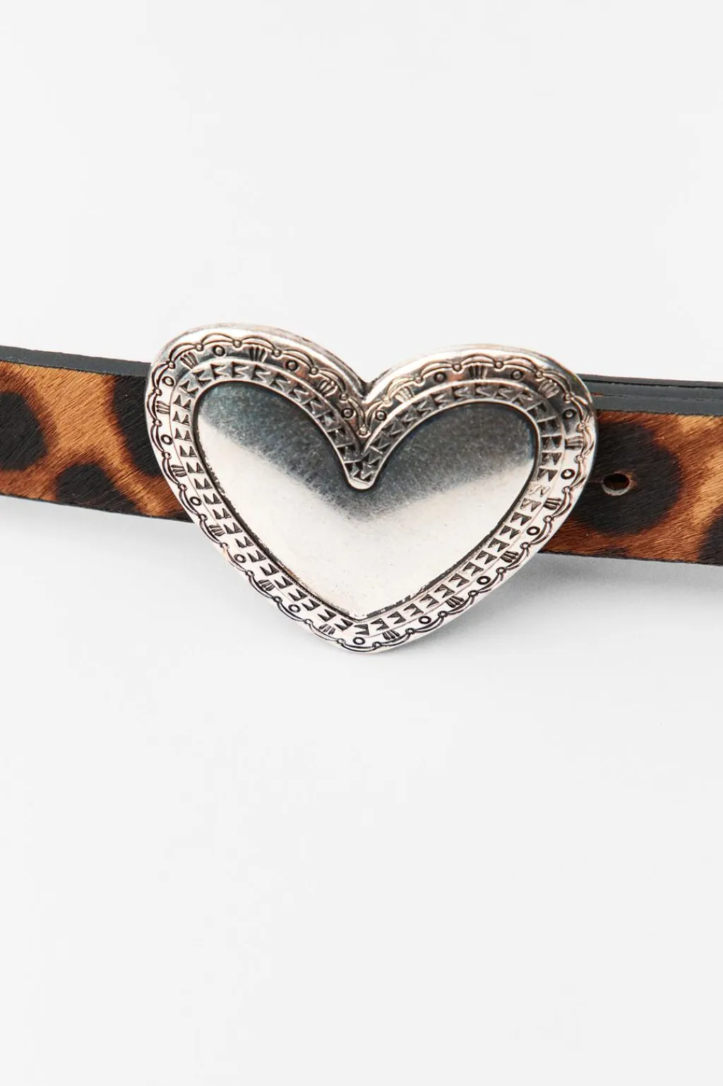 Sale CINTURÓN PIEL ESTAMPADO ANIMAL CORAZONES Mujer Accesorios / Bisuteria