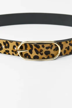 Hot CINTURÓN PIEL ESTAMPADO ANIMAL Mujer Accesorios / Bisuteria