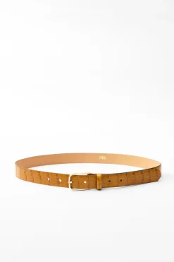 Best CINTURÓN PIEL HEBILLA CUADRADA Mujer Accesorios / Bisuteria