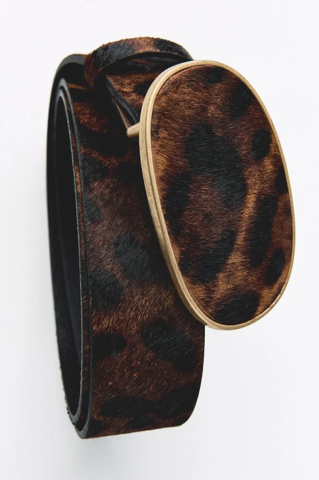 Online CINTURÓN PIEL HEBILLA ESTAMPADO ANIMAL Mujer Accesorios / Bisuteria