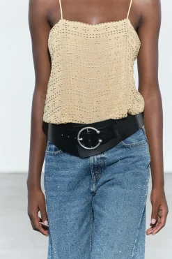 Sale CINTURÓN PIEL HEBILLA PIERCING Mujer Accesorios / Bisuteria