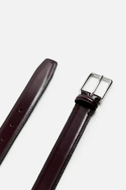 Hot CINTURÓN PIEL PESPUNTES Hombre Accesorios