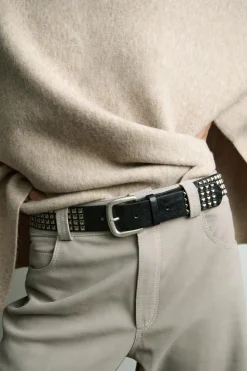 Outlet CINTURÓN PIEL TACHAS Mujer Accesorios / Bisuteria