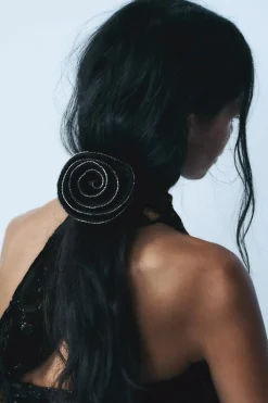 Outlet COLETERO FLOR SATINADO BRILLOS Mujer Accesorios / Bisuteria