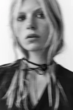 Online COLLAR CHOKER DOBLE PIEL FLOR Mujer Accesorios / Bisuteria