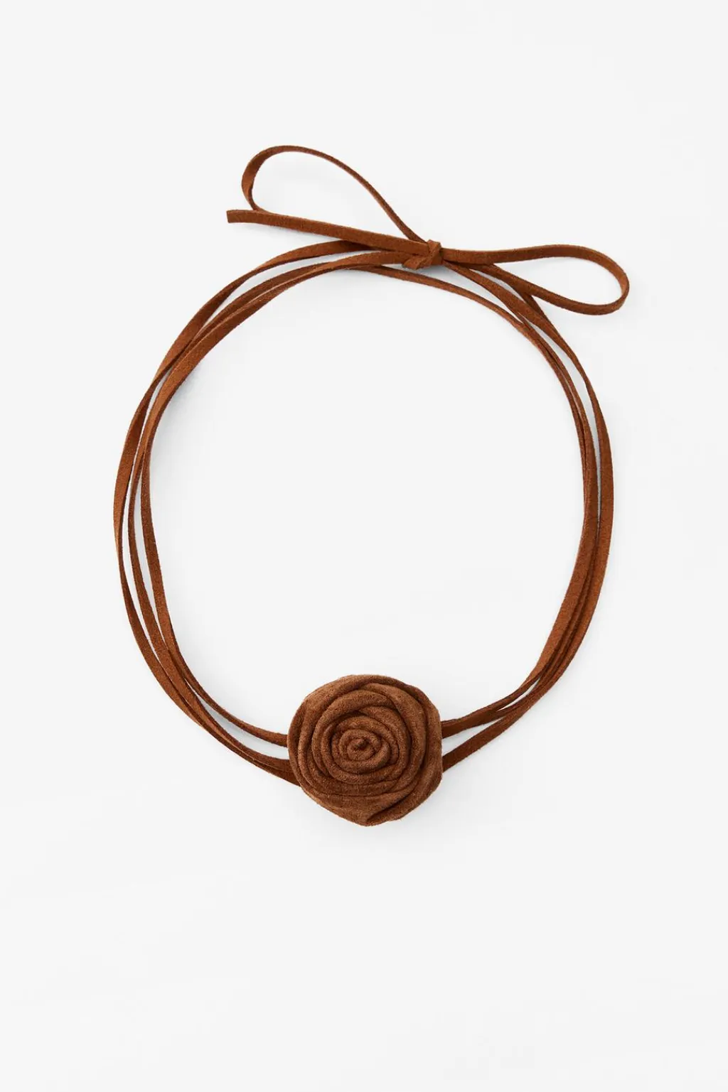 Discount COLLAR CORDÓN PIEL ANTE FLOR Mujer Accesorios / Bisuteria