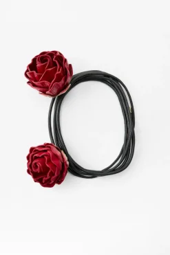 New COLLAR FINO PIEL ROSAS Mujer Accesorios / Bisuteria