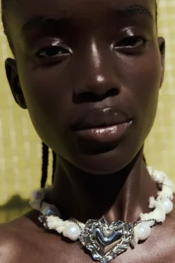 Clearance COLLAR PERLAS JOYAS CORAZÓN Mujer Accesorios / Bisuteria