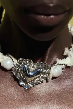 Clearance COLLAR PERLAS JOYAS CORAZÓN Mujer Accesorios / Bisuteria