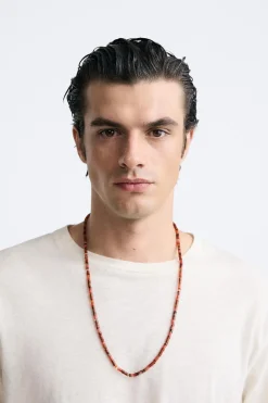 Sale COLLAR PIEDRAS CONTRASTE Hombre Accesorios