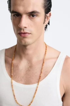 Discount COLLAR PIEDRAS CONTRASTE Hombre Accesorios