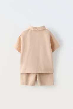 Niños ZARA 1½ - 6 Años·Camisetas|1½ - 6 Años·Camisas / Sobrecamisas<CONJUNTO BAMBULA POLO Y BERMUDA