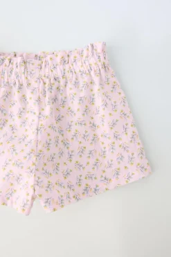 Niños ZARA 6 - 18 Meses·Conjuntos|6 - 18 Meses·Braguitas / Bermudas<CONJUNTO BLUSA Y BERMUDA FLORECITAS