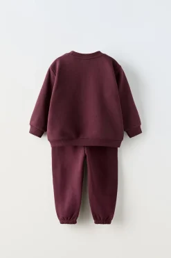 Niños ZARA 1½ - 6 Años·Sudaderas|1½ - 6 Años·Pantalones<CONJUNTO BORDADO SUDADERA Y JOGGING