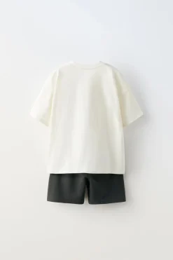 Niños ZARA 1½ - 6 Años·Camisetas|1½ - 6 Años·Pantalones / Leggings<CONJUNTO CAMISETA Y BERMUDA CARS © DISNEY