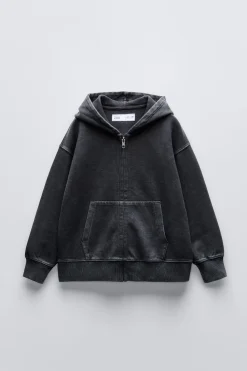 Niños ZARA 6 - 14 Años·Pantalones|6 - 14 Años·Total Look<CONJUNTO EFECTO LAVADO SUDADERA Y PANTALÓN