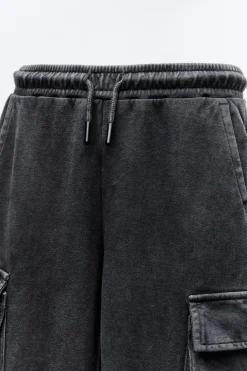 Niños ZARA 6 - 14 Años·Pantalones|6 - 14 Años·Total Look<CONJUNTO EFECTO LAVADO SUDADERA Y PANTALÓN