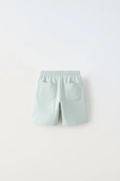 Niños ZARA 6 - 14 Años·Camisetas|6 - 14 Años·Pantalones<CONJUNTO FELPA CAMISETA Y BERMUDA BORDADO