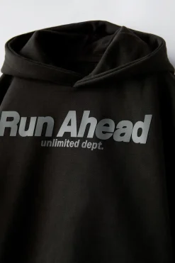 Niños ZARA 1½ - 6 Años·Sudaderas|1½ - 6 Años·Pantalones<CONJUNTO FELPA SUDADERA Y JOGGER TEXTO