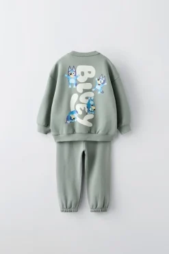 Niños ZARA 1½ - 6 Años·Sudaderas|1½ - 6 Años·Pantalones<CONJUNTO JOGGING SUDADERA Y PANTALÓN BLUEY © LUDO STUDIO