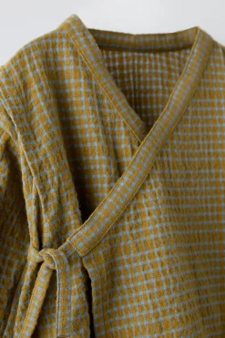 Niños ZARA 6 - 18 Meses·Conjuntos|6 - 18 Meses·Pantalones / Leggings<CONJUNTO KIMONO CUADROS