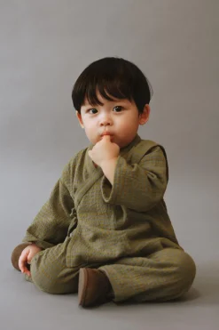 Niños ZARA 6 - 18 Meses·Conjuntos|6 - 18 Meses·Pantalones / Leggings<CONJUNTO KIMONO CUADROS