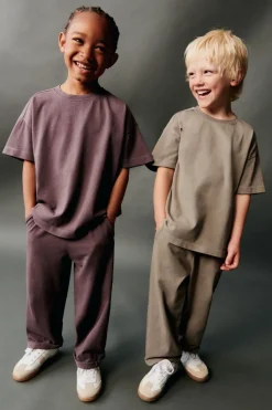 Niños ZARA 1½ - 6 Años·Camisetas|1½ - 6 Años·Pantalones / Leggings<CONJUNTO LISO CAMISETA Y PANTALÓN