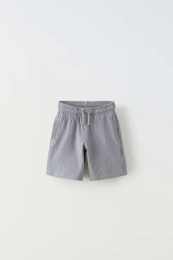 Niños ZARA 6 - 14 Años·Pantalones<CONJUNTO POLO Y BERMUDA TEXTURA