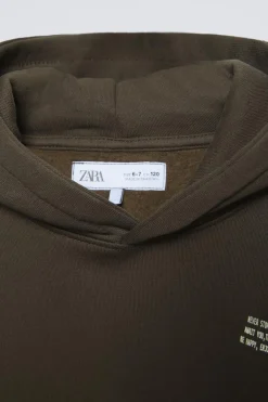 Niños ZARA 6 - 14 Años·Sudaderas|6 - 14 Años·Pantalones<CONJUNTO SUDADERA CAPUCHA Y JOGGER