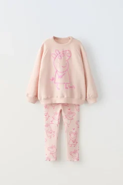 Niños ZARA 1½ - 6 Años·Sudaderas|1½ - 6 Años·Pantalones<CONJUNTO SUDADERA Y LEGGING PEPPA PIG ™