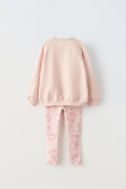 Niños ZARA 1½ - 6 Años·Sudaderas|1½ - 6 Años·Pantalones<CONJUNTO SUDADERA Y LEGGING PEPPA PIG ™