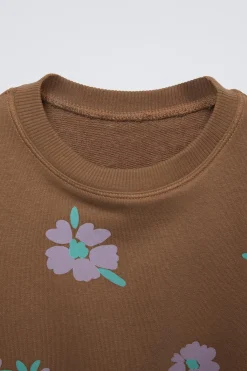 Niños ZARA 1½ - 6 Años·Sudaderas|1½ - 6 Años·Pantalones<CONJUNTO SUDADERA Y LEGGING RIB ESTAMPADO